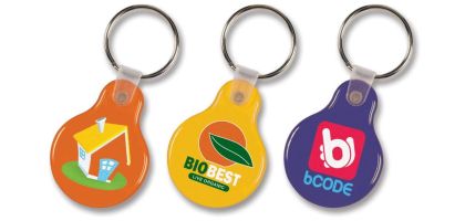 Round Flexi Resin Key Ring