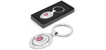 Oval Metal Key Ring