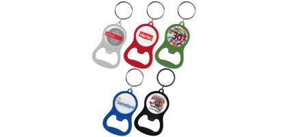 Chevron Bottle Opener Key Ring