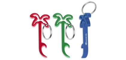 Palm Tree Bottle Opener Key Ring