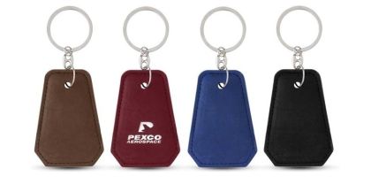 Leatherette Bottle Opener Key Ring