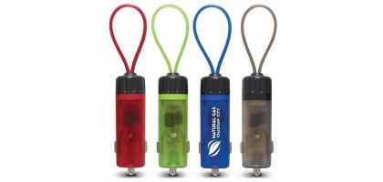 Luminous USB Car Charger Key Strap