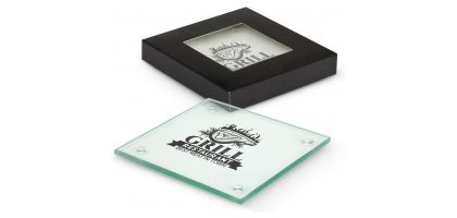 Venice Glass Coaster Set of 2 - Square