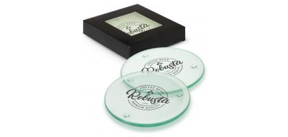 Venice Glass Coaster Set of 4 - Round