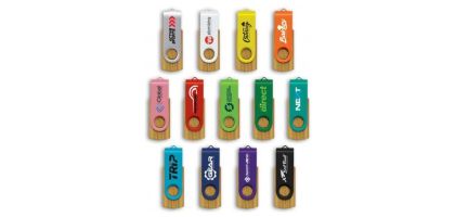 Helix 4GB Bamboo Flash Drive