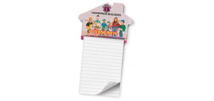 Magnetic House Memo Pad - A7