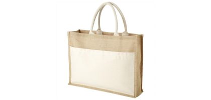 Mumbay Cotton Pocket Jute Tote Bag