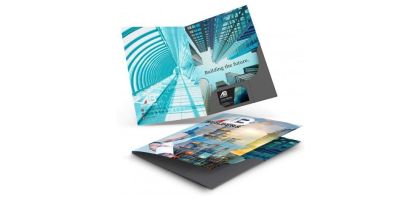 A4 Presentation Folder with Spine