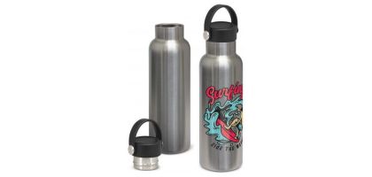 Nomad Vacuum Bottle Stainless - Carry Lid