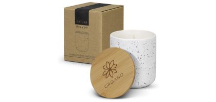 NATURA Candle with Bamboo Lid