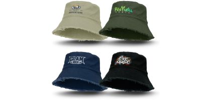 Raw Edge Bucket Hat