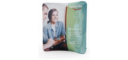 Curved Stretch Media Wall Medium