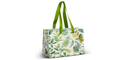 Small Ribbon Handle Paper Bag - Full Colour