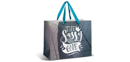 Large Ribbon Handle Paper Bag - Full Colour