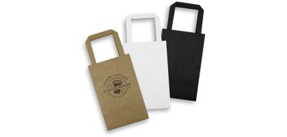 Small Flat Handle Paper Bag Portrait
