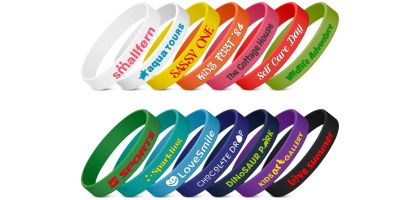 Kids Silicone Wrist Band - Embossed