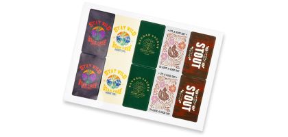 Sticker Sheet 88x50mm Rectangle - Gloss