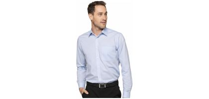 Textured Mini Check Long Sleeve Shirts
