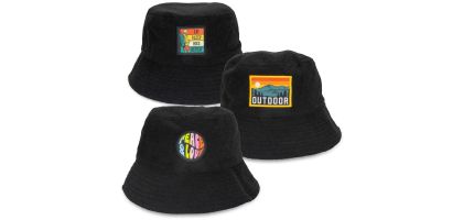 Terry Towelling Bucket Hat with Full Colour Patch