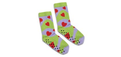 Pixel Knitted Bamboo Grip Socks