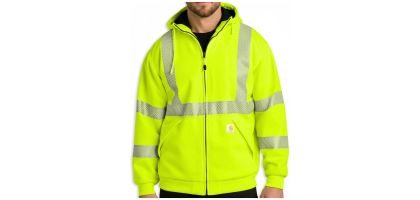 Carhartt Class 3 Heavyweight Safety Zip Hoodie