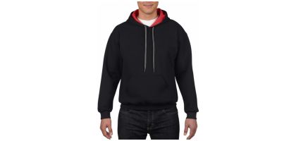 Gildan Heavy Blend Adult Contrast Hooded Sweatshirt
