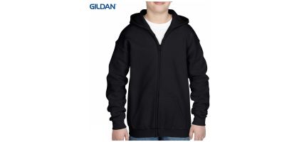 Gildan Heavy Blend Youth Full Zip Hooded Sweatshirt