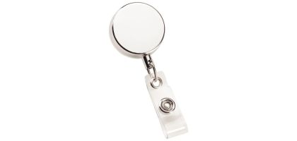 Metal Zip Pull Badge Holder