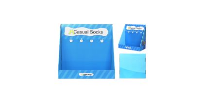 Corrugated Cardboard Counter Hooks Display