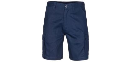 Middle Weight Cotton Double Slant Cargo Shorts
