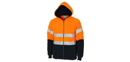 Hivis Full Zip Polar Fleece Hoodie With CSR R/Tape