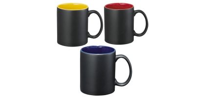 Black Blue Ceramic Mug