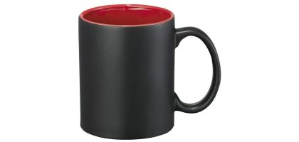 Ceramic Mug Black Red