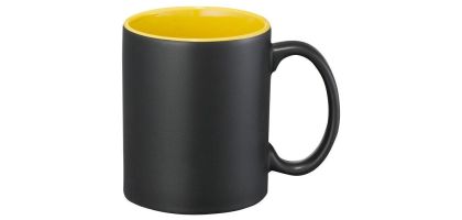 Ceramic Mug Black Yellow