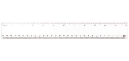 30cm Ruler Plastic