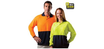 Hi Viz Polo  - Long Sleeve