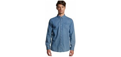 AS Colour Mens Blue Denim Shirt
