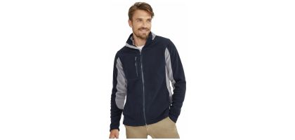 Nordic Men's Two-colour Zipped Fleece Jacket
