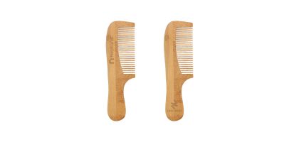 Natural Bamboo Comb With Handle