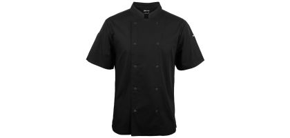 Short Sleeve Snap Button Chefs Jacket