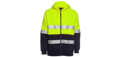Hi Vis (D+N) Full Zip Fleecy Hoodie