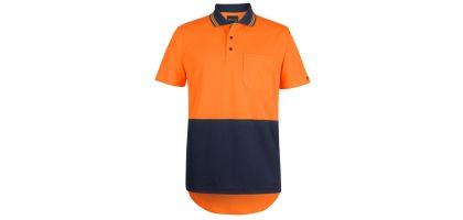 JBs Hi Vis Short Sleeve Drop Tail Polo