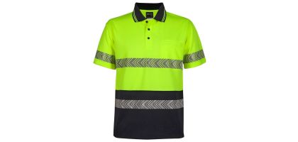 Hi Vis Short Sleeve Segmented Tape Polo