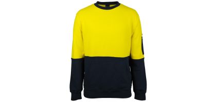Hi Vis 310 Cotton Crew Neck Fleece
