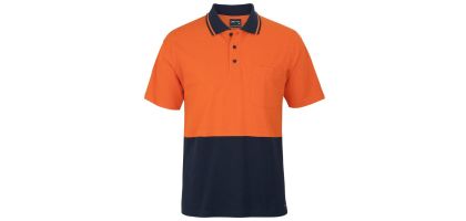 JB's Hi Vis Short Sleeve Cotton Pique Trad Polo
