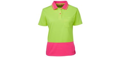 Ladies Hi Vis S/S Comfort Polo