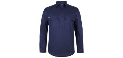 JBs Short Long Stretch Close Front Work Shirt