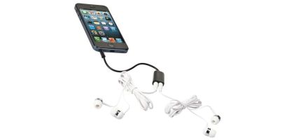 Sound Off Earbuds and Splitter