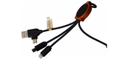 Bamboo Charging with RPET Cables