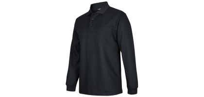 Podium Long Sleeve Waffle Pocket Polo